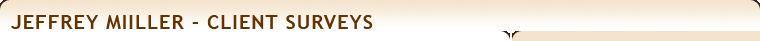 Jeffrey Miiller on Client Surveys