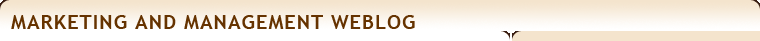 Marketing and Management Weblog